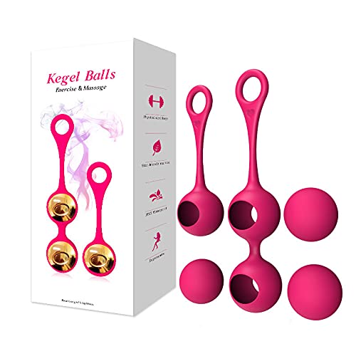 Kegel Exercise Weight Balls - Bladder Control & Pelvic Strengthening and Tightening - Set of 3 Silicone Cones for Women: Beginners & Advanced