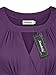 Ninedaily Women Dressy Tunic Tops Crossover V Neck Raglan Sleeve Ruched Blouse