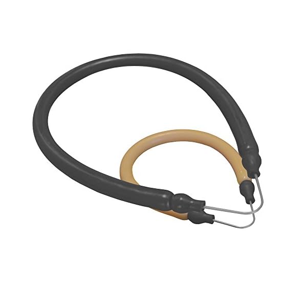 1/2in(13mm) Speargun Band with Stainless Steel V Wishbone and Black or