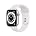Silver Aluminum Case with White Sport Band