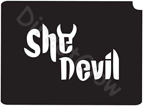 She Devil 1002 Body Art Glitter Makeup Tattoo Stencil 5 Pack