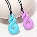 ROSENICE Chewing Necklace Chewelry Chew Necklace for Autism Chewing Biting Teething 2Pcs