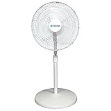 Hurricane Stand Fan - 16 Inch | Classic Series | Pedestal Fan with 90 Degree Oscillation, 3 Speed Settings, Adjustable Height 41 Inches to 55 Inches - ETL Listed, White