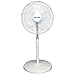 Hurricane Stand Fan - 16 Inch | Classic Series | Pedestal Fan with 90 Degree Oscillation, 3 Speed Settings, Adjustable Height 41 Inches to 55 Inches - ETL Listed, White