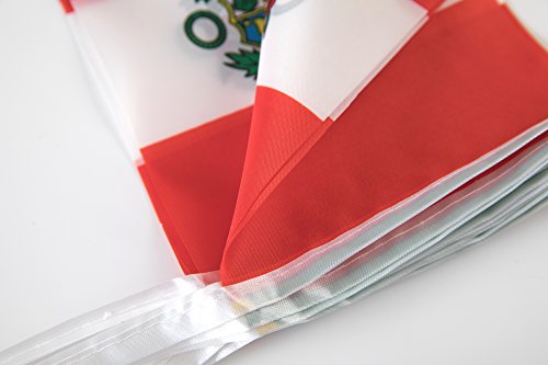 TSMD Peru Flag, 100 Feet Peruvian Flag National Country World Pennant Flags Banner,Party Decorations for Grand Opening,Olympics,Bar,World Cup,School Sports Events,International Festival Celebration - Thumbnail 3