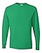 Jerzees Men's Heavyweight Blend 50/50 Long Sleeve T-Shirt (Kelly, Large)