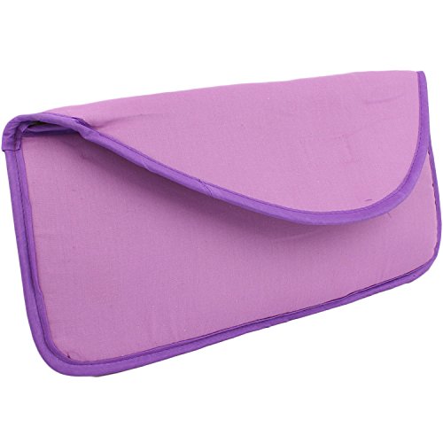 Portable Hot Flat Iron Hair Styling Tools Travel Case by bogo Brands (Purple)