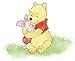 11 inch Piglet Hugs Winnie The Pooh Bear Disney Removable Peel Self Stick Adhesive Vinyl Decorative Wall Decal Sticker Art Kids Room Home Decor Girl Boy Children Bedroom Nursery Baby 11 x 8 inch
