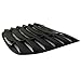 Windshield Louver Fits 2009-2019 Nissan 370Z | IKON Style Rear Window Louvers Cover Sun Shade ABS by IKON MOTORSPORTS |  2010 2011 2012 2013 2014 2015 2016
