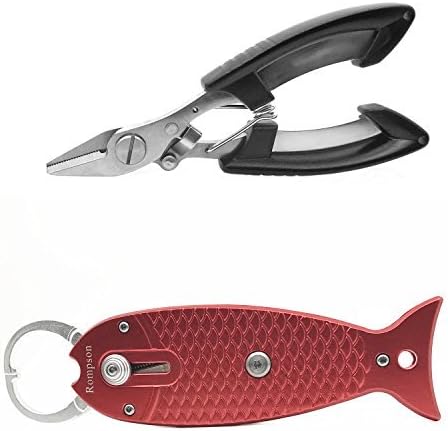 Rompson fishing pliers scissors line cutter fishing gear set