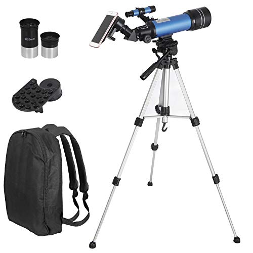 image for ZENSTYLE 70mm Refractor Telescope Portable Telescope for Kids and Astr