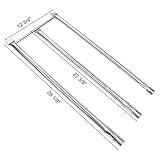 Hisencn 7508 Grill Burner for Weber Spirit 300, Spirit E310 E320 (with Side Control Knobs), Burner Tube Set for Weber Genesis Silver B & C, Gold B & C, Spirit 700 Weber 900, 28 1/8 inches