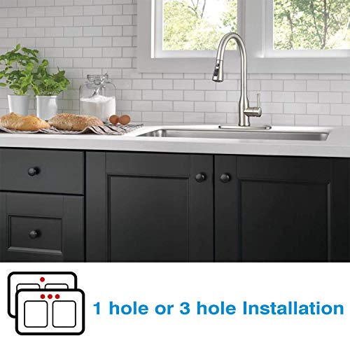 image for Stainless Faucet MSTJRY Commercial Kitchen Faucet with Pull Down Spray