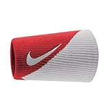Nike Dri-Fit Doublewide Wristbands 2.0 - Varsity Red/White