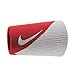 Nike Dri-Fit Doublewide Wristbands 2.0 - Varsity Red/White