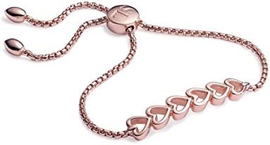 Sasha Liv Rose Gold Plated Giselle Hearts Chain Bracelet