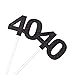 Qibote 36 Pieces Glitter Number 40 Cupcake Toppers for 40th Birthday Cupcake Decoration 40 Birthday Party Supplies