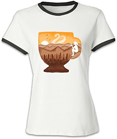 Colorful T Shirts 80s Cup Of Coffee Teeshirts For Female