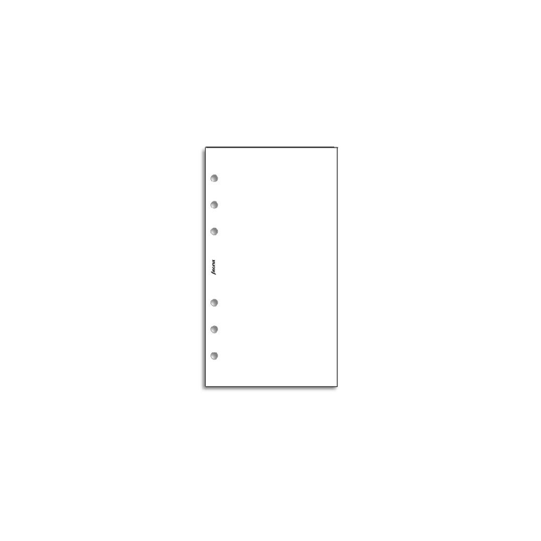 Filofax Personal White Plain Notepaper
