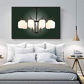 Floating Framed Canvas Wall Art for Living Room, Bedroom Droplight Canvas Prints for Home Decoration Ready to Hang - 16x24 inches