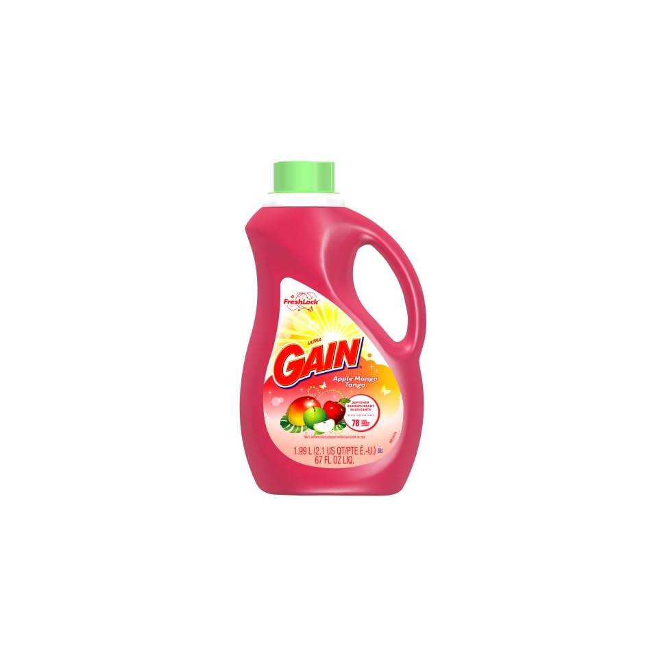 Gain Liquid Fabric Softener with Freshlock, Apple Mango Tango Scent, 78