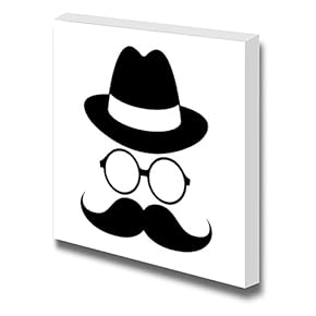 Canvas Prints Wall Art - Hipster Retro Vintage Elements Icon Set. Illustration Eps10-12" x 12"