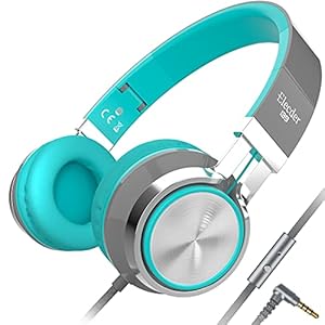 ELECDER i39 Headphones with Microphone Foldable Lightweight Adjustable On Ear Headsets with 3.5mm Jack for Cellphones…