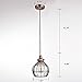 YUBOLE Vintage Pendant Light Kitchen Island Hanging Light Fixture Cracked Glass Shade Red Antique Copper