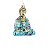 Kurt Adler Glass Buddha Ornament