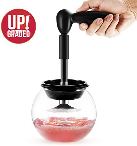 Beanco Tech [ 2019 Upgraded Electronic Cleaner Wash & Dry Seconds with 8 Rubber Holders Suit Makeup Brushes, Pink