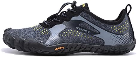 MERRTO Men's Outdoor Five Finger Hiking Shoes (10, Black)