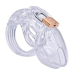 FeiGu Male Chastity Cage Device for Men 13, Short Clear