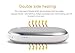 Osunlin 5200mAh Portable Pebbles Double-Side Rechargeable Hand Warmer/Power Bank for iPhone/Samsung (Silver)