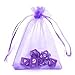 Pack of 50 Light Purple Organza Drawstring Pouches Wedding Party Favors Wrap Bags (2.95x3.43