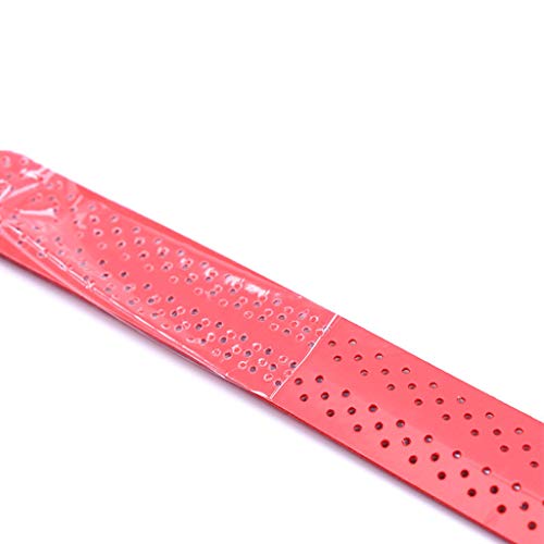 huanban072 Badminton Racket Grip Tape Tennis Handle Absorbent Pad Soft Anti-Slip Overgrip Breathable Holes Grip Tape (Black) - Thumbnail 4