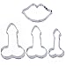 Bachelorette Party Cookie Cutter Set - Set of 4 - Perfect for Bachelorette Party Favors, Supplies, Gag Gifts and Decorations by Hinmay