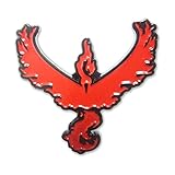 Moltres Pin Pokemon Go Plus Pins by PokeSwag-Cool Red Team Gym Badges-Team Valor Moltres Metal Lapel Button-Enamel Fill Emblem-Pokemon Games Kanto Fans & Collectors-Accessories for Boys & Girls