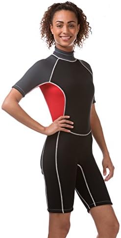 Diving Suits Metal Detector Diving Wetsuits 2mm For Women Surfing Sports Skins One Piece Short Sleeves Snorkeling Swimming Suit (s)