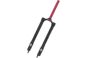 MTB Rigid Fork 24/26/27.5/29 Inch Mountain Bike Carbon Fork 1-1/8 Threadless Disc Brake Front Fork Quick Release 9mm (Color :