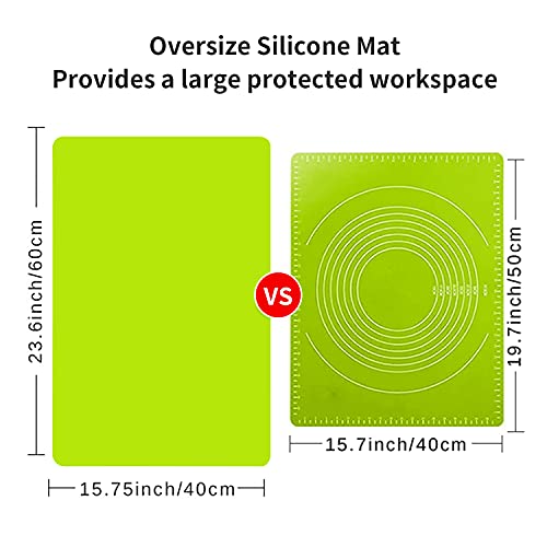 Extra Large Silicone Table Mat, Silicone Mat for Crafts Kids