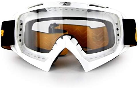 Cg01 Moto Racing Lunettes Moto Mx Lunettes Motocross Cross Field Off Road Atv Gafas Lunettes De Soleil Moto blanc clair