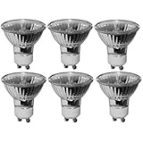 Pack of 6 Bulbs 35 Watt GU10 Halogen Bulb 120 Volt GU 10 Halogen Light Bulb
