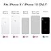 Case For iPhone X/iPhone10 | Real Black Leather Women Wallet With SILVER Hardware Phone Cover. Cross-Body Strap iPhoneX Mobile Holder for ID & Credit Cards. Carry Cell Handsfree. Sarah by Bandolier