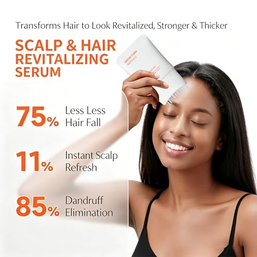 YOOJ® GROWTURN Hair Growth Serum with Built-in Applicator Brush, Heartleaf-Derived Exosomes, Scalp Massager, Scalp Revitalizing Korean Hair Care