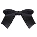 Coromose Women Girls Cute Large Big Satin Hair Hair Clip Boutique Ribbon Bow (Black)