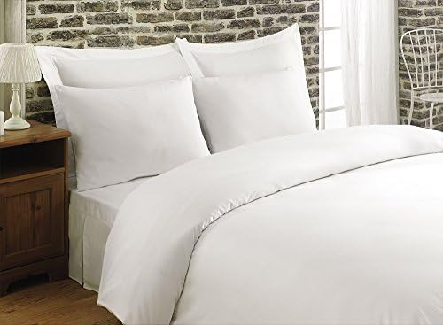 600 Thread Count 2 Piece 100% Turkish Cotton White Pillowcase - Queen