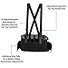 Back Brace Lumbar Support with Adjustable Suspenders, Hook and Loop Fastener, Breathable Back Panel Made with Spandex Material, Removable Straps