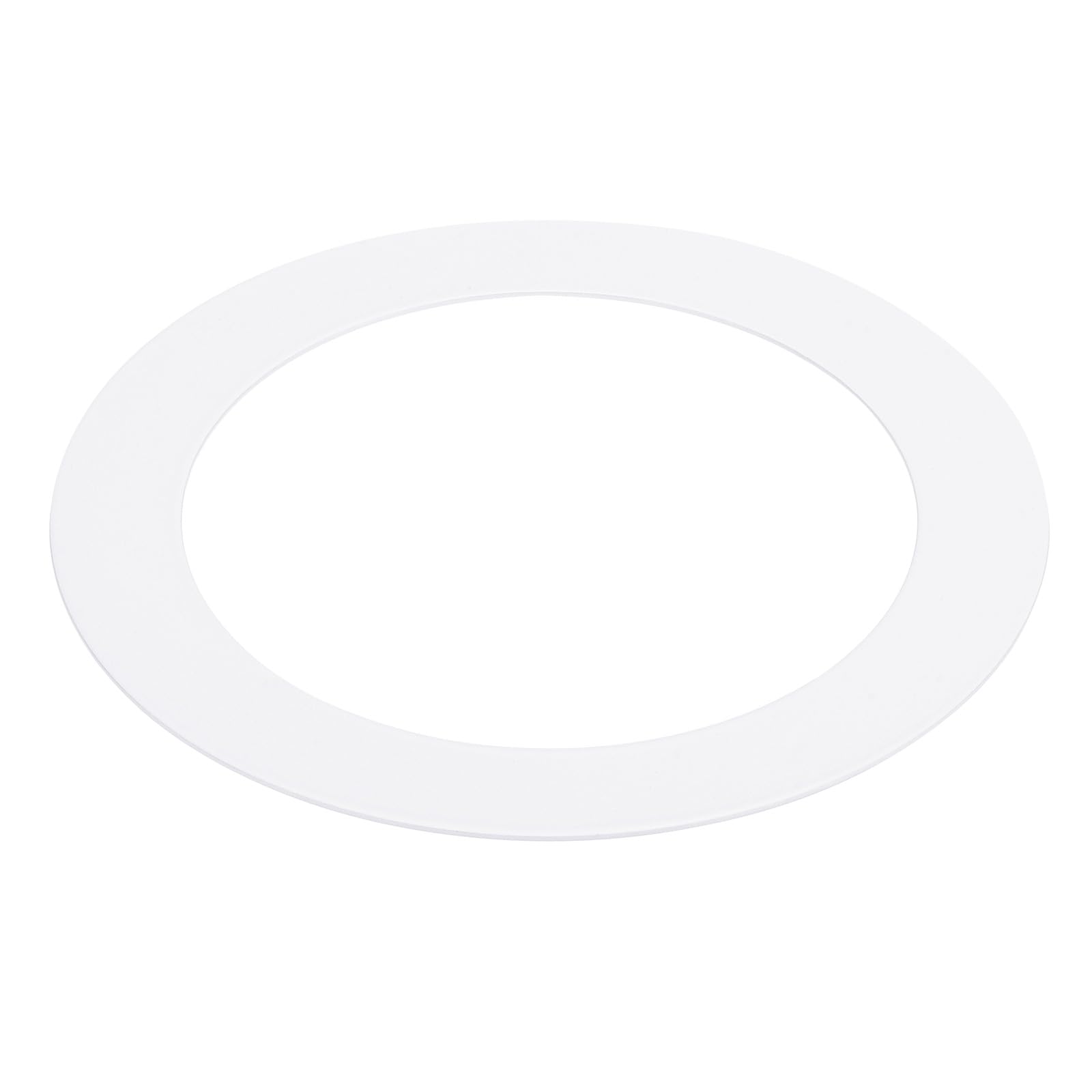 PATIKIL 4.13" ID 5.31" OD Light Trim Ring, White Goof Ring Matte Circular Light Cover Lighting Fixture for Ceiling Wall Recessed Can Downlights — image 1