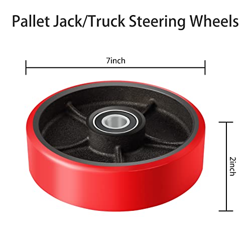 Draywitt Pallet Jack Wheels Replacement,pallet Jack & Lift Truck Wheels With 20mm ID Bearings,7