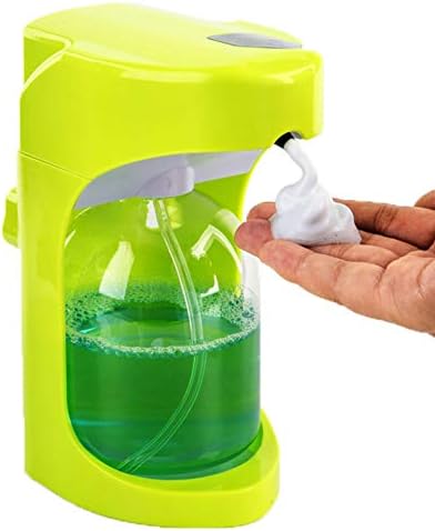 Soap Dispenser, Automatic Foam Hand Sanitizer Non-contact Sensor Soap Dispenser Hand Soap Bottle Soap Liquid Box, Table Wall Hanging Dual Purpose,Yellow